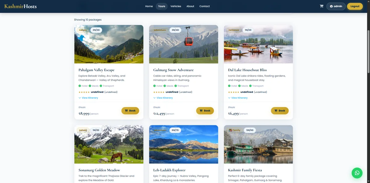KashmirHosts website designed by Abrarr Tallks